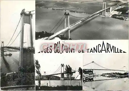 Moderne Karte Le Pont de Tancarville (Seine Maritime)