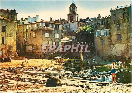 Moderne Karte St Tropez Le Port de la Ponche Bateaux