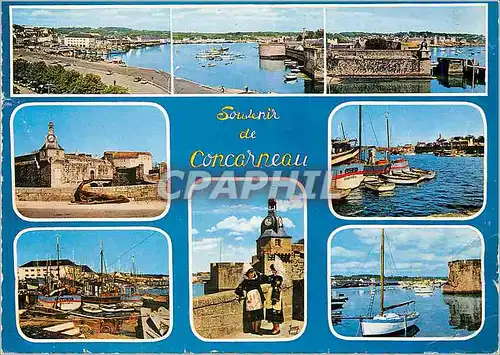 Cartes postales moderne Concarneau (Finistere) La Bretagne La Ville Close et le Port