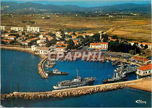 Moderne Karte Les Salins d'Hyeres (Var) Cote d'Azur French Riviera Vue aerienne