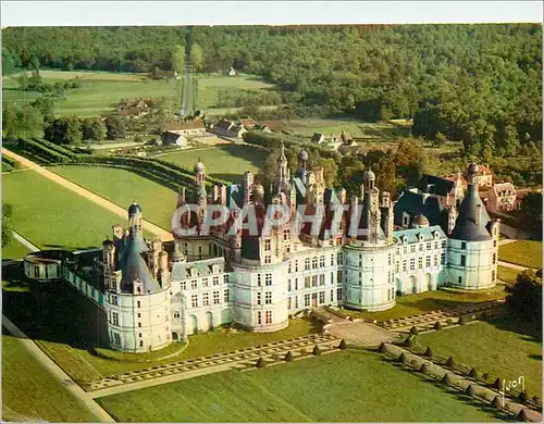 Cartes postales moderne Le Chateau du Chambord (L et C) Couleurs et Lumiere de France Vue aerienne
