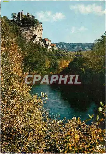 Moderne Karte Vallee de la Dordogne Vue d'ensemble de Beynac