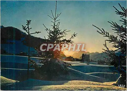 Cartes postales moderne Meribel les Allues Crepuscule