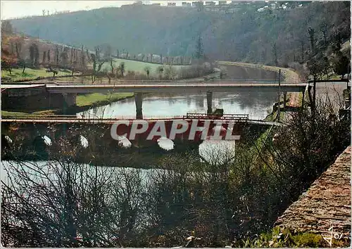 Moderne Karte Chateauneuf du Faou (Finistere) La Bretagne en Couleurs Le Vieux Pont du Roi et le Pont Neuf