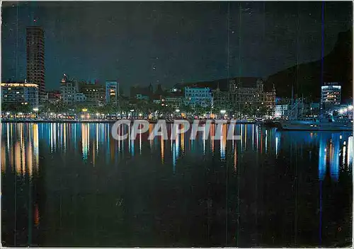 Cartes postales moderne Alicante Port Vue Nocturne