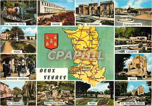 Cartes postales moderne Deux Sevres La Venise Verte Rouille St Maixent Champdeniers Melle Lusignan Costume Mothais Folkl