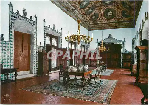 Moderne Karte Palacio Nacional de Sintra (Portugal) Salle des Cygnes