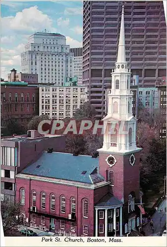 Cartes postales moderne Park St Church Boston Mass