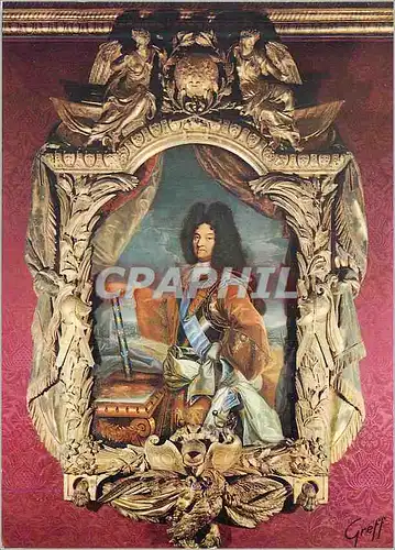 Cartes postales moderne Chenonceau (Indre et Loire) Les Chateaux de la Loire Portrait de Louis XIV par Rigaux