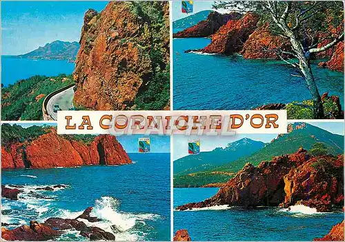 Cartes postales moderne La Corniche d'Or Cote d'Azur French Riviera Criqus et Rochers Rouges de l'Esterel