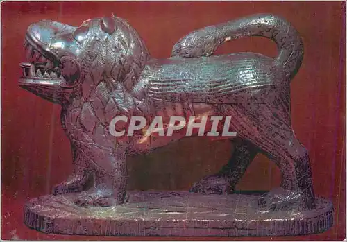 Cartes postales moderne Lion d'Argent Fon (Dahomey Meridional) Bois et Argent Longueur 45 cm