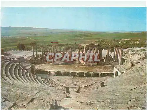 Moderne Karte Dougga Le Theatre Romain