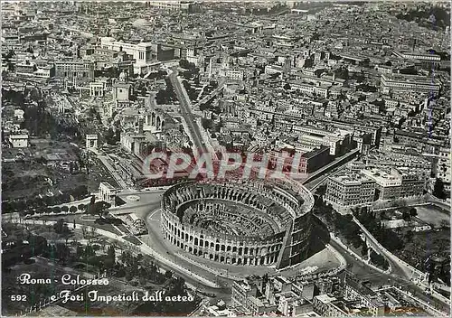Cartes postales moderne Roma Colosseo e Fori Imperiali dall'aeteo