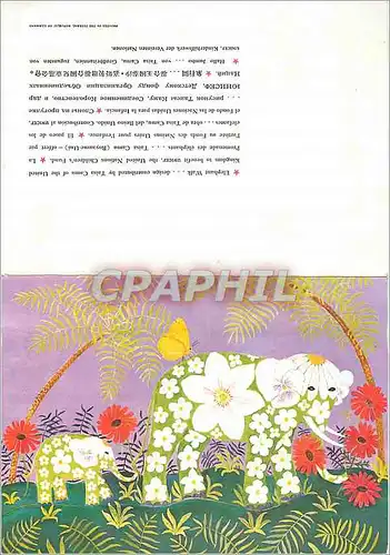 Moderne Karte Elephant