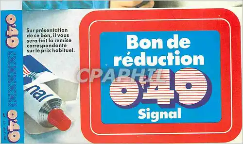 Bon de Reduction Signal Dentifrice