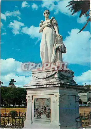 Moderne Karte Martinique Fort de France Statue de l'Imperatrice Josephine