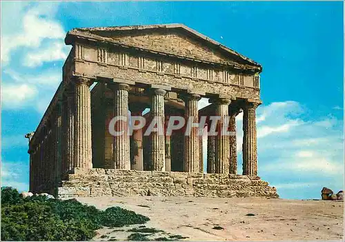 Moderne Karte Agrigento Temple de la Concorde