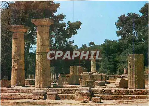 Moderne Karte Olympie Temple d'Hera