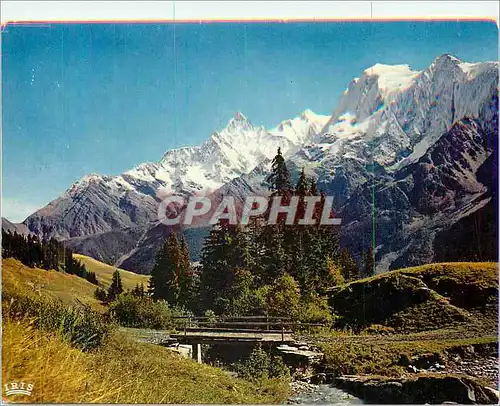 Cartes postales moderne Panorama sur le Mont Blanc