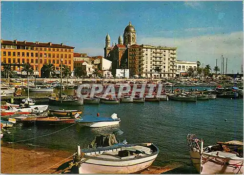 Cartes postales moderne Saint Raphael La Cote d'Azur Pays du Soleil Le Grand Port de Peche La Cathedrale et le Casino Ba