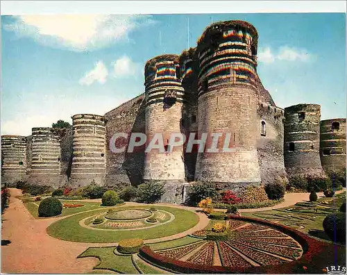 Cartes postales moderne Angers Le Chateau et les Jardins