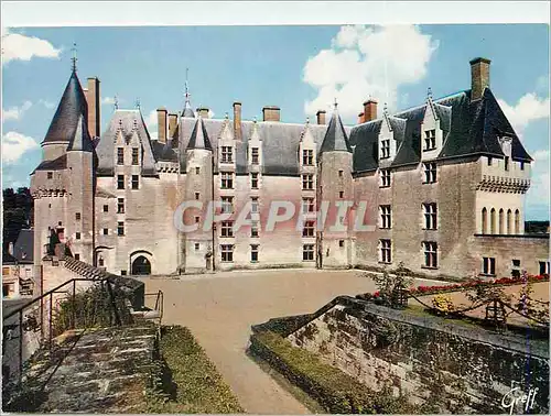 Cartes postales moderne Langeais (Indre et Loire) En Touraine Le chateau Facade Interieure (XVe Siecle)