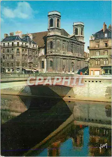 Cartes postales moderne Besancon (Doubs) Couleurs et Lumiere de France Le Nouveau Pont Battant et l'Eglise Sainte Madele