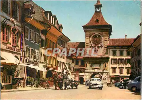 Moderne Karte Murten Morat Berntor Porte de Berne