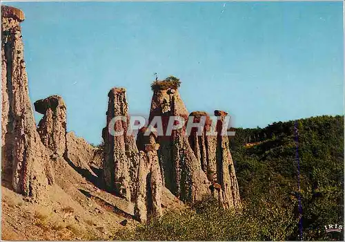 Moderne Karte De Serre Poncon (Hautes Alpes) Les Demoiselles Coiffees du Sauze