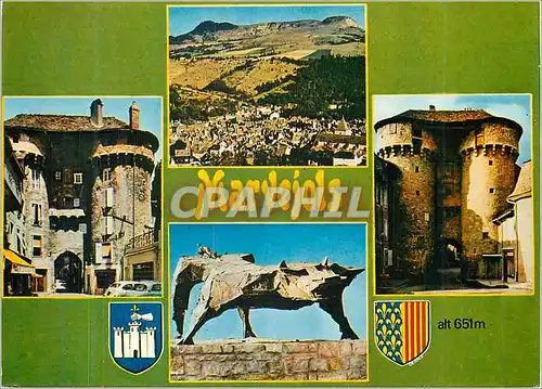 Cartes postales moderne Marvejols (Lozere) Alt 651 m Porte de Chanelles vue Generale et le Pic du Midi