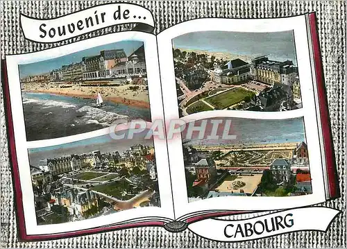 Moderne Karte Bourg (Calvados) Le Casino Les Jardins Le Golf Miniature