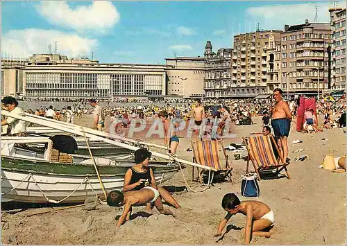 Moderne Karte Ostende Plage et Kursaal