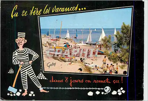 Cartes postales moderne Ca se tire les Vacances dans 8 Jours on Remet ca Bagne