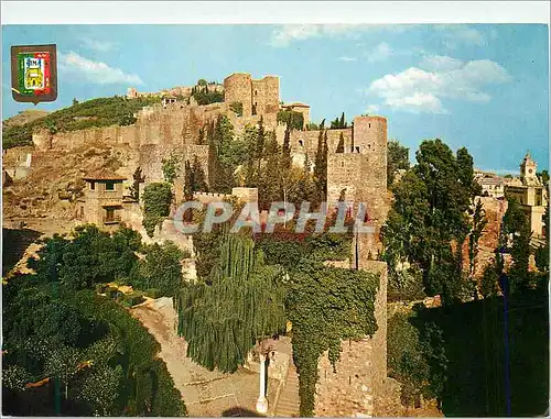 Cartes postales moderne Malaga Ascazaba et Chateau de Gibralfaro