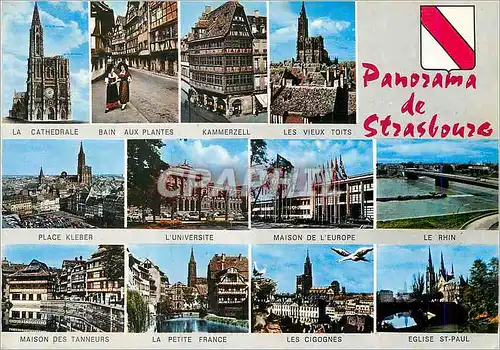 Cartes postales moderne Panorama de Strasbourg