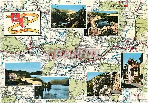 Cartes postales moderne Gerardmer a Colmar Vallee des Lacs Lac Blanc Gerardmer Longemer Schlucht Colmar