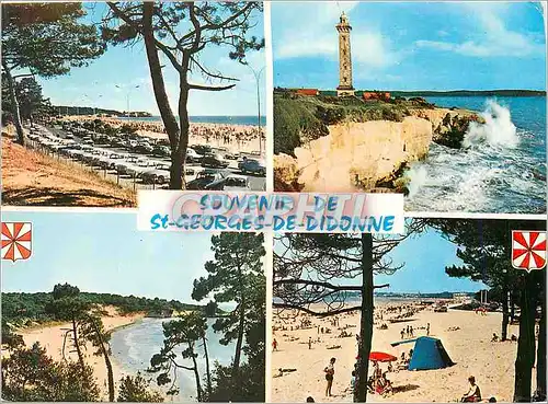 Cartes postales moderne Souvenir de Saint Georges de Didonne Ses Plages son Phare