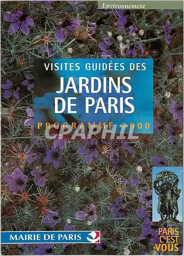 Cartes postales moderne Visites Guidees des Jardins de Paris Mairie de Paris