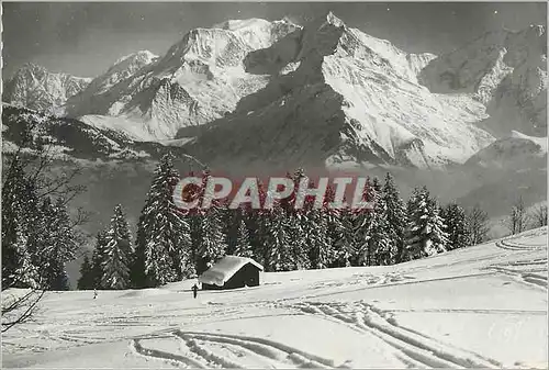 Moderne Karte St Gervais les Bains (Hte Savoie) Paysage d'Hiver au Plateau des Bettex