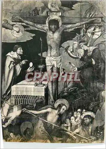 Cartes postales moderne Fribourg Musee d'Art et d'Histoire Le Mystere de la Croix par Hans Fries vers 1505 1507