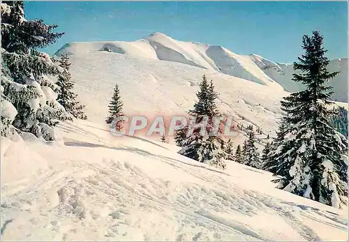 Moderne Karte Les Pistes de Mont Joux (1957 m) et le Mont Joly (2525 m)