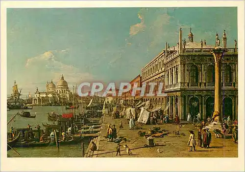 Cartes postales moderne Canaletto (G A Canal) (1697 1768) La Riva Verso La Zecca