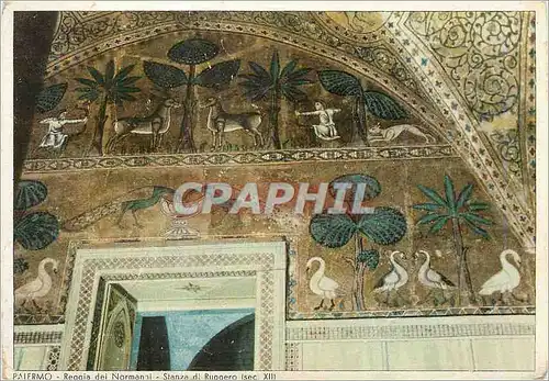 Cartes postales moderne Palermo Palais Royal des Normands Chambre de Roger (XIIe Siecle)
