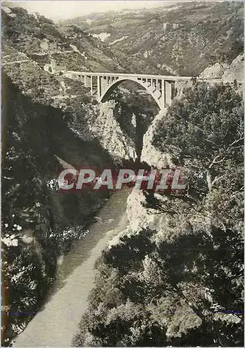 Moderne Karte Le Pont de Ponsonas (Isere) Les Alpes Pittoresques Domine le Drac de plus de 100 m