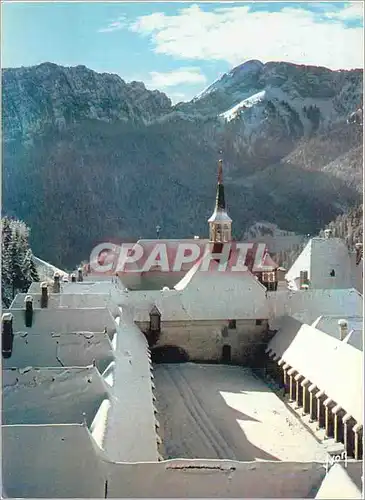 Cartes postales moderne Monastere de la Grande Chartreuse La Chapelle et le Cloitre Vus du Nord