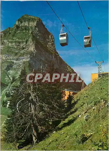 Cartes postales moderne Telecabine Le Chaux Plan Francey e le Moleson