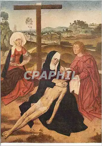 Cartes postales moderne Musee du Louvre (Ecole Flamande) Dirk Bouts entre 1410 et 1420 Deposition du Christ