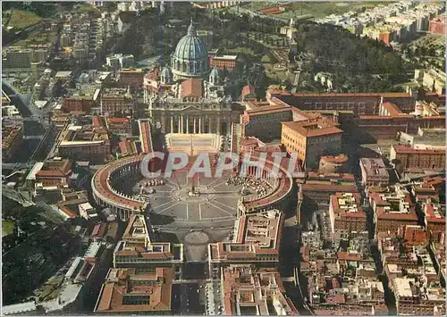 Moderne Karte Cite du Vatican Vue aerienne