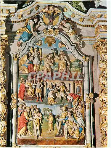 Moderne Karte Lampaul Guimiliau (Finistere) La Bretagne en Couleurs Le Retable de St Jean Baptiste (XVIIe)