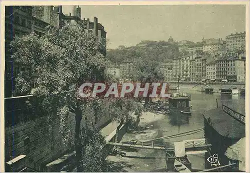 Cartes postales moderne Lyon La Saone en amont du Pont la Feuillee